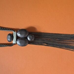 Silpada Leather Together 30 Long Necklace Brass Leather KRN0015